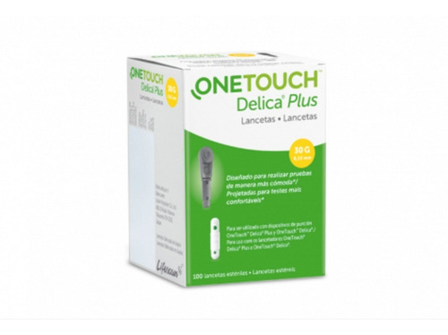 100 Lancetas Onetouch Delica Plus 30g / 0.32mm 