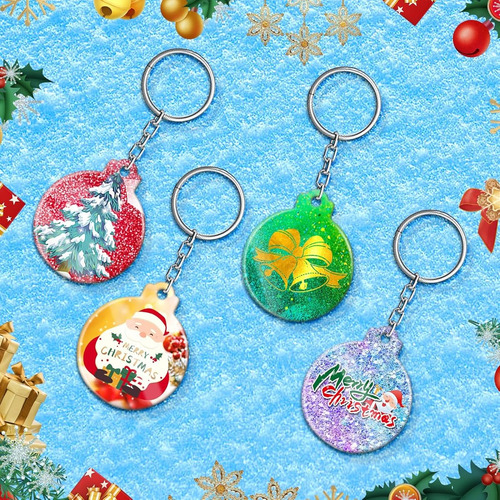 Molde De Silicona Para Esferas Navideñas Planas Blanco 4 Pz