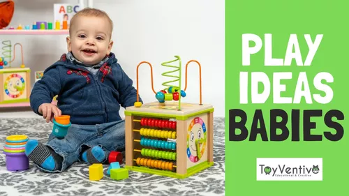 TOYVENTIVE Cubo de actividades de madera para bebés y caja inteligente para  bebé para niña, paquete de 2 juguetes educativos de aprendizaje para niños