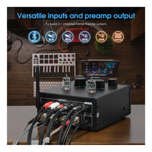 Amplificador De Tubo Bluetooth Douk Audio T6 Pro Bluetooth,