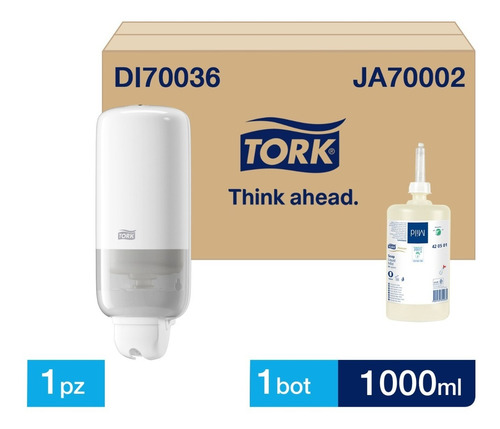 Dispensador Jabón Líquido Y Gel Tork + Carga Gratis