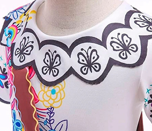 Imagen 2 de 3 de Vestido Mirabel Encanto Importado Incluye Bolso