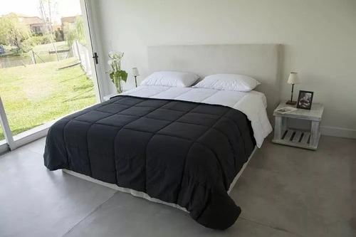 Somier Colchon Dos Plazas Respaldo Colcha Almohadas Sommier