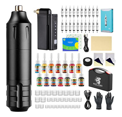 Tinta Para Tatuaje Solong Tattoo Kit-tattoo Pen Kit Rotary G