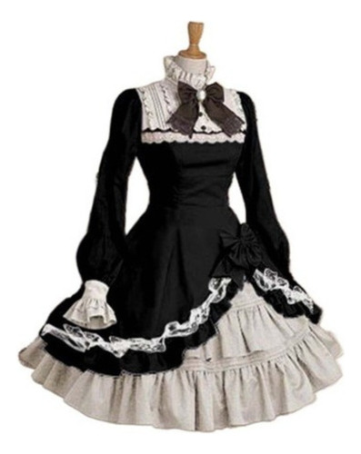 Criada Cosplay Anime Traje Sirviente Sirviente Vestido Lolit