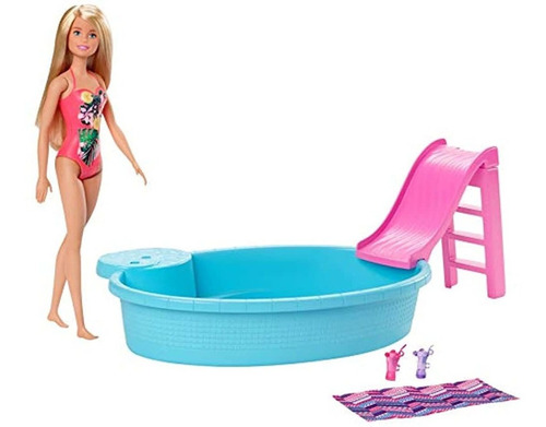 Muñeca Barbie Con Accesorios De Piscina 11.5in, Marca Pyle