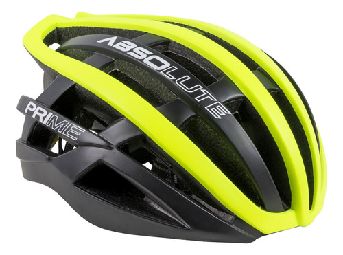 Capacete Ciclista Absolute Prime Preto Branco Bike Mtb Speed