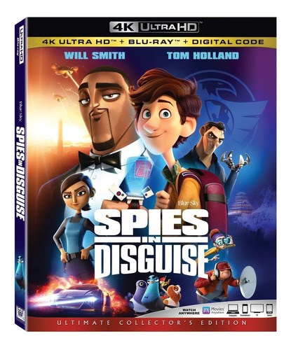 Blu Ray 4k Ultra Hd Spies In Disguise Estreno Dvd Disney 