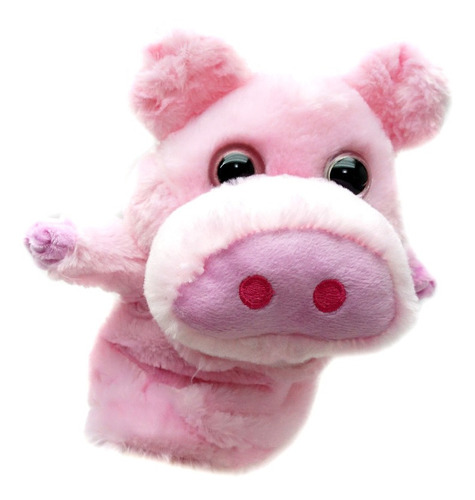 Titere Mano Chancho Cerdo Mueve Boca Peluche Juguete N37