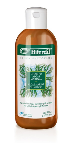 Shampoo Biferdil Algas Marinas X 800 Ml