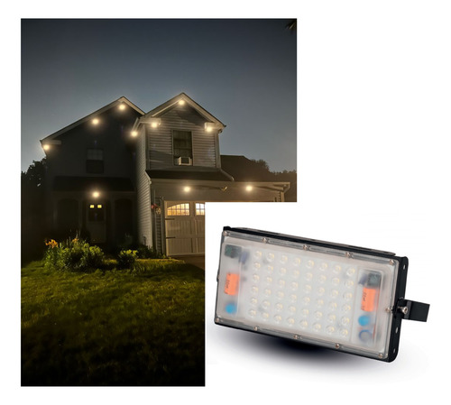 Kit 30 Refletor Led Módulo 50w Ip66 Branco Quente, Frio