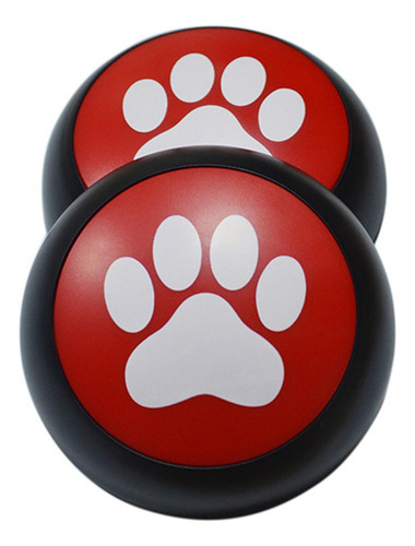 Botón De Conversación Grabable Comunicación Cachorro Rojo
