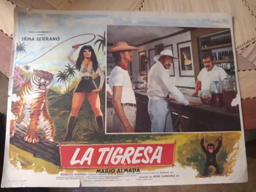 Irma Serrano En Cartel La Pelicula La Tigresa Mario Aldama