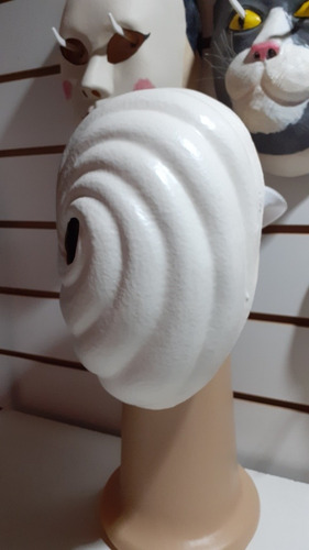 Mascara Latex Blanca Tipo Naruto Zetsu Anime Cosplay Obito Blanco