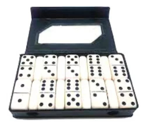 Jogo De Domino Profissional Osso 28 Peças Coloridos