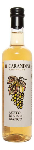 Vinagre De Vino Blanco Botella De Vidrio Carandini Italia 500 Ml