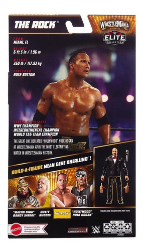 Wwe Wrestlemania Elite The Rock 2023 - La Roca Wave 1