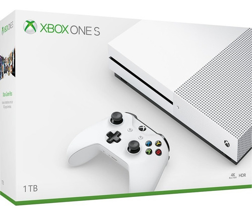 Microsoft Xbox One S 1TB Standard color blanco