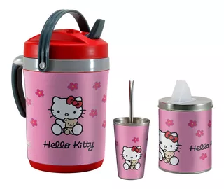 Set Kit Terere Termolar Bidon Termico, Hello Kitty