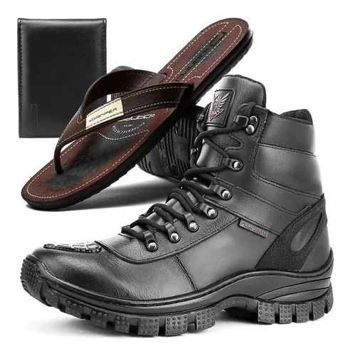 Kit Bota Caterpillar Chinelo Carteira MercadoLivre