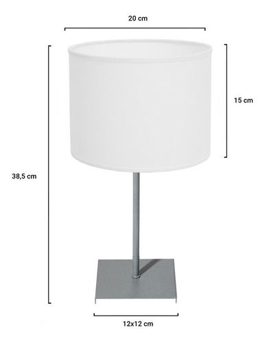 Imagen 3 de 10 de Lampara Mesa Luz Veladores Moderno Dormitorio Habitacion Ser