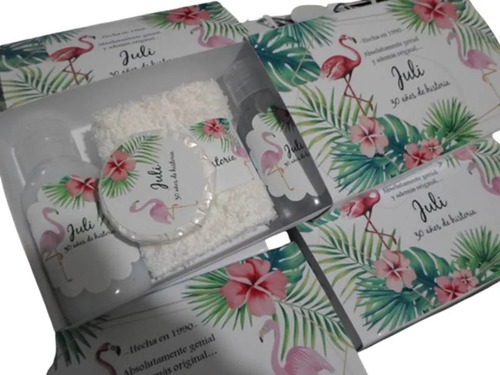 Set En Caja + Toalla + Jabon + Crema + Gel Souvenris X 10