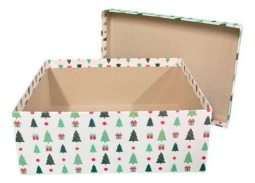 Caja Regalo Navidad Rígida Resistente Paq 4 Pza 29x20x11 Cm