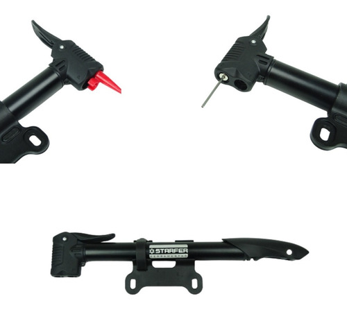 Mini Bomba Ar Para Bicicleta Portátil 100psi 7bar Starfer