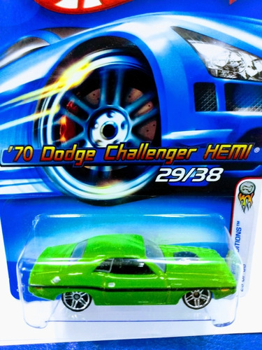 Carrito Hot Wheels Dodge Challenger Hemi 1970 Ed 2006 1:64