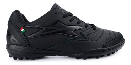 Tenis De Fútbol Rapido Eescord, Piel Mod 8020 Negro Original