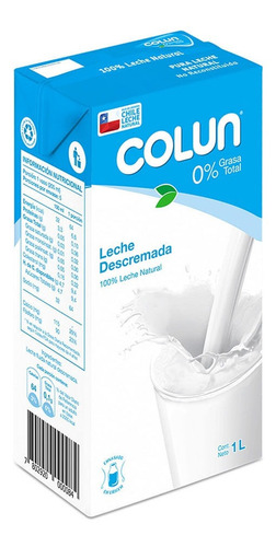 Leche Descremada Colun 1 L