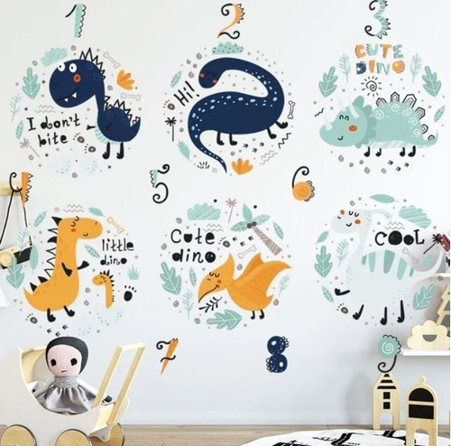 Vinilo Decor Interior Sticker Arte Pared Niño- Diseño Animal