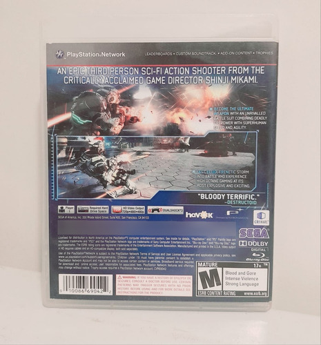 Vanquish Em Mídia Física P Ps3 (Usado)