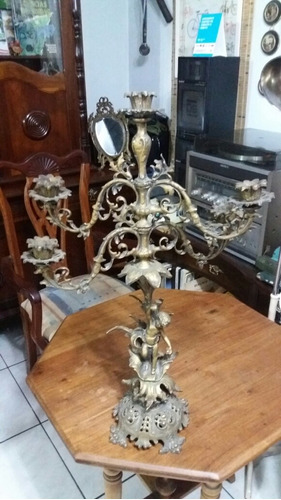 Candelabro Castiçal Antigo Anjo 5 Velas C673