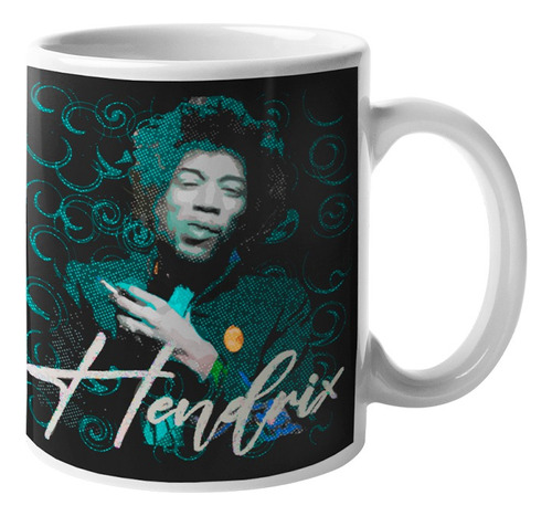 Tazón Rock Retro Bandas Jimi Hendrix Vintage Ters Textil