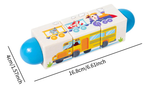 Bloque De Madera Puzzle Educación Temprana Transporte