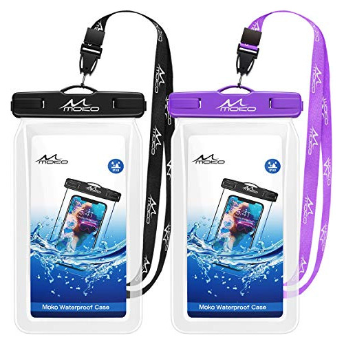 Moko Floating Waterproof Phone Pouch [2 Pack,] R5jjt