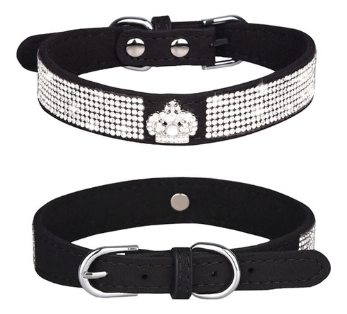 Collar De Perro De Diamantes De Imitación Brillantes #adjust