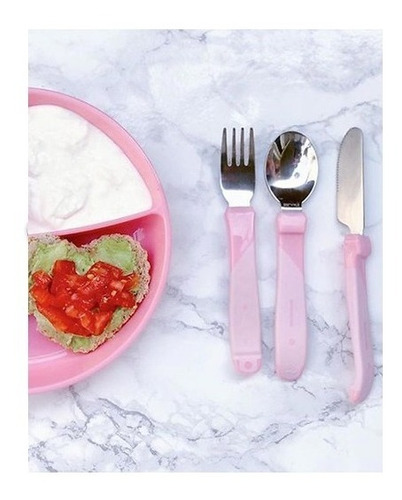 Imagen 1 de 5 de Twistshake Cubiertos Acero Inox Maternelle