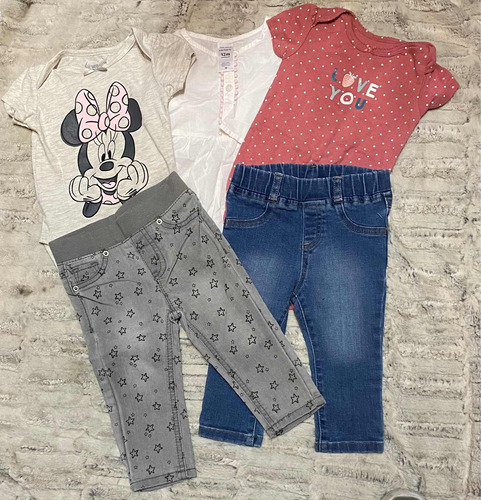 Kit 5 Prendas Niña 12 Meses Carters/cat&jack/disney