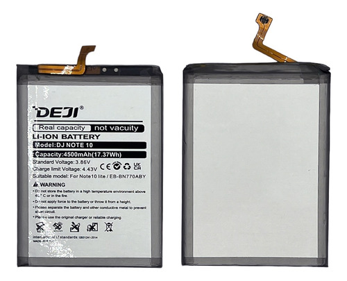 Batería Deji Compatible Con Samsung Note 10 Lite Eb-bn770aby