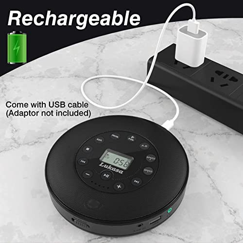 Pack De Cd Player Bluetooth Porttil Con Altavoz Y Usb