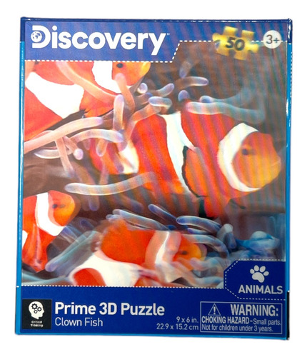 Rompecabezas Para Niños 50 Piezas 3d Clown Fish