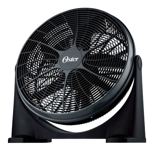 Ventilador Piso Negro 54 Cm 5 Aspas Circulador De Aire Oster