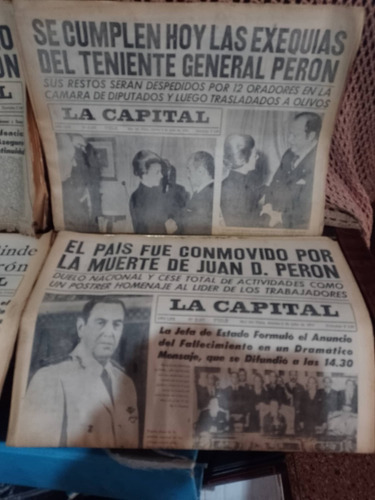 6 Diario La Capital Muerte De Peron-golpe De Estado A Isabel