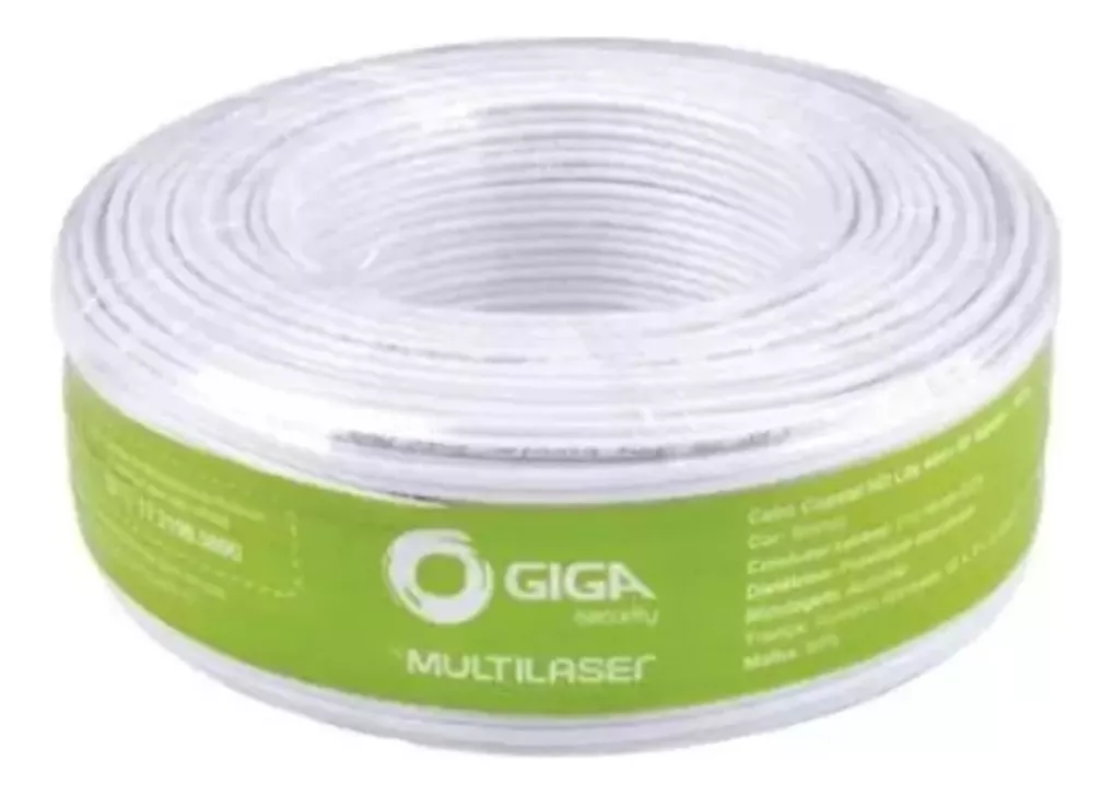 Primeira imagem para pesquisa de cabo coaxial giga security