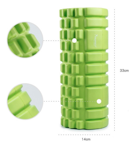Imagen 3 de 8 de Rolo Sensitivo Rodillo 33 Cms Pilates Fitness Entrenamiento