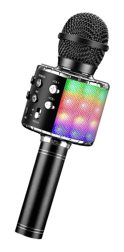 Microfono Inalambrico De Karaoke Bluefire 4 En 1 Luces Led