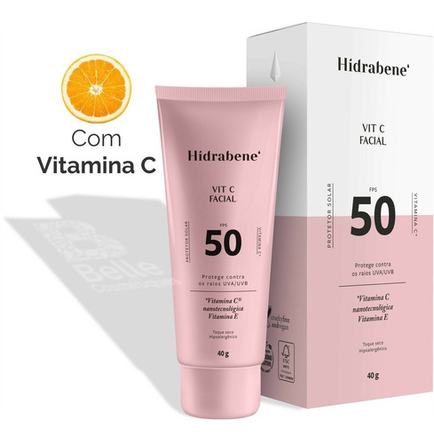 Protetor Solar Facial 10% Vitamina C Fps 50 Antioxidante Rug