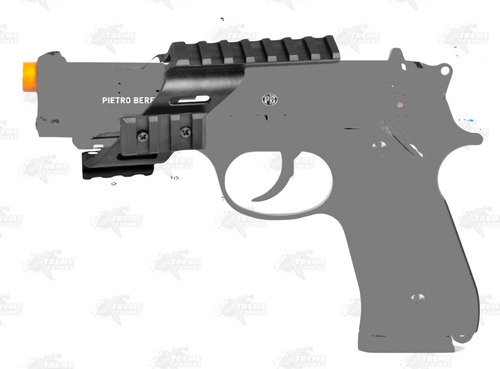 Adaptador Pistola Riel 20mm Marcadora Gotcha Airsoft Xtreme